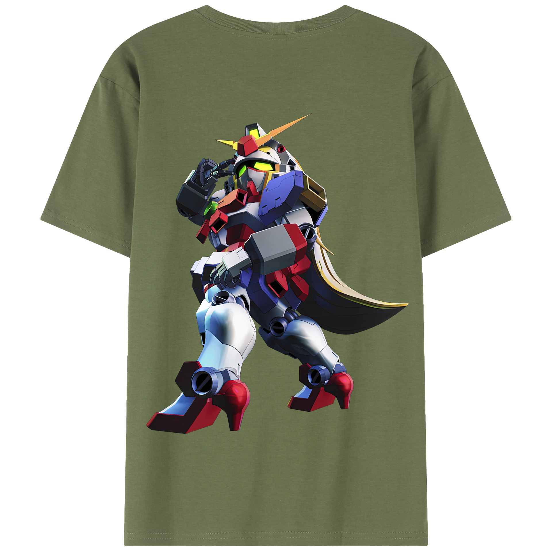（画像用） 機動戦士ガンダム Mobile Suit Gundam 綿100％半袖Tシャツ（背面プリント）